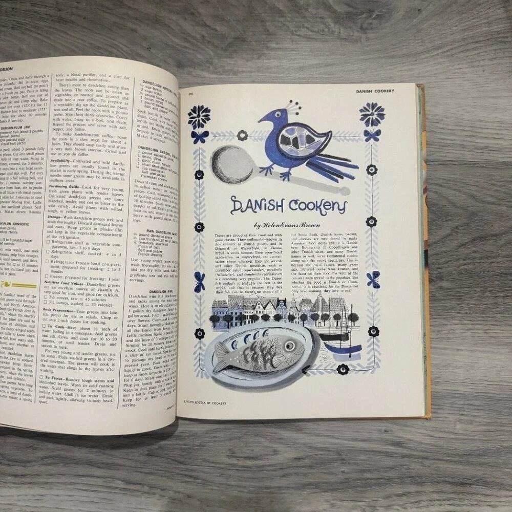 Cookbook Set Woman's Day Encyclopedia of Cookery Vol 4‎ 6 11 Vintage Hardcover